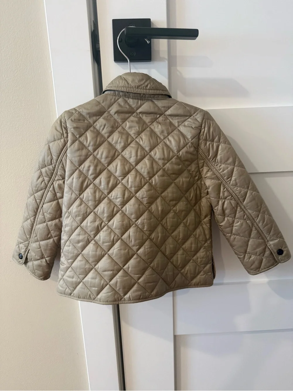 Burberry Kids Quilted Taupe Puffer Jacket